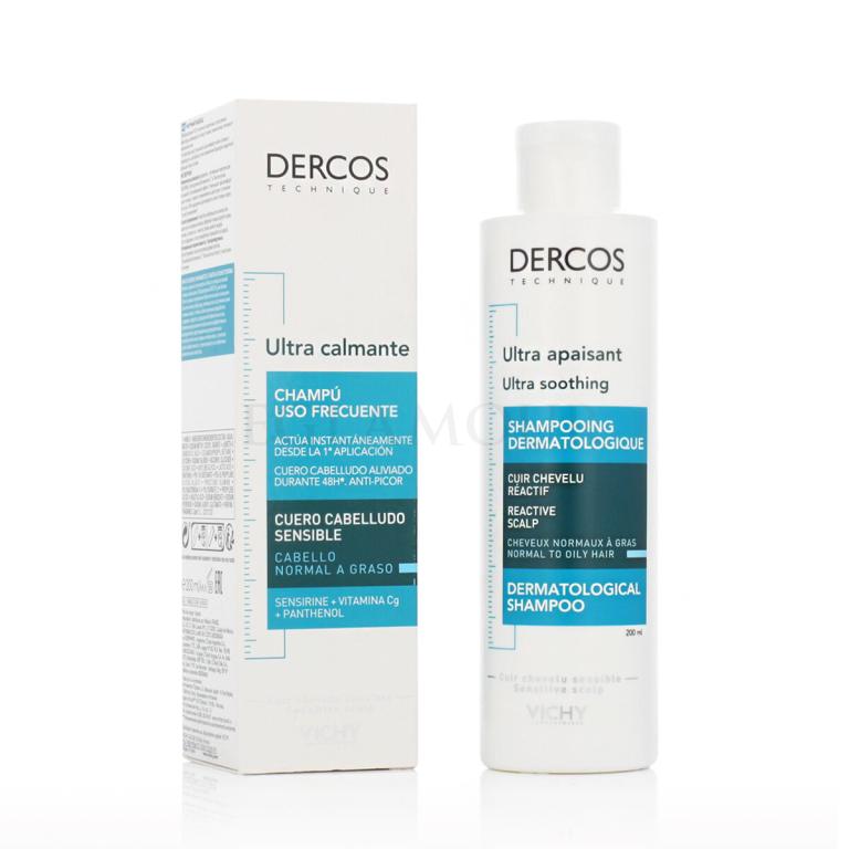 Vichy Dercos Ultra Soothing Dermatological Shampoo Normal to Oily Hair Szampon do włosów 200 ml