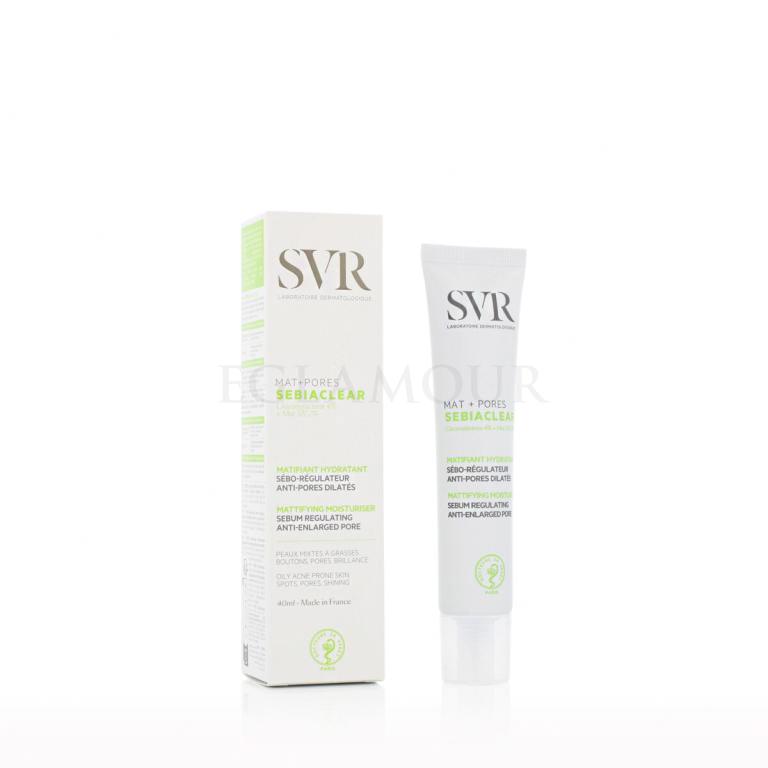 SVR Sebiaclear Mat + Pores Mattifying Moisturiser Krem do twarzy na dzień dla kobiet 40 ml
