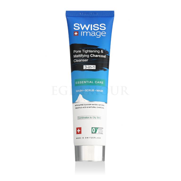 Swiss Image Essential Care Pore Tightening &amp; Mattifying Charcoal Cleanser Krem oczyszczający 100 ml