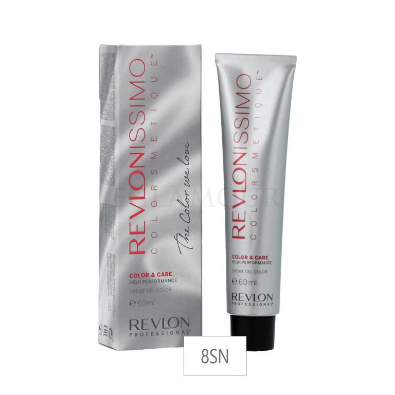 Revlon Professional Revlonissimo Colorsmetique Color &amp; Care High Performance Creme Gel Color Farba do włosów dla kobiet 60 ml Odcień 8SN