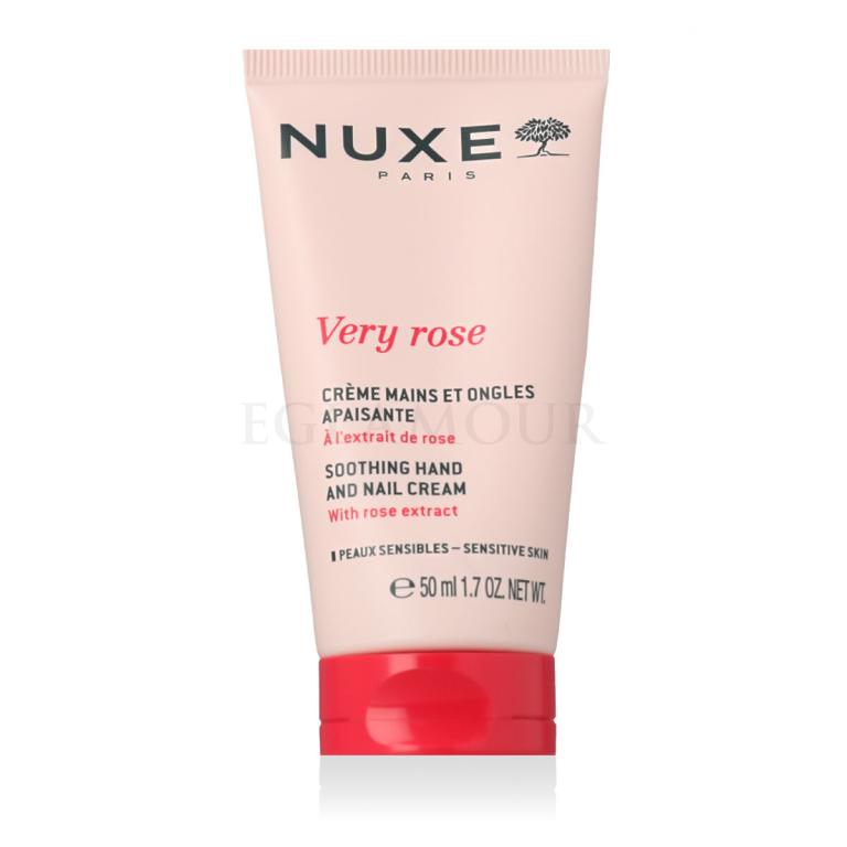 NUXE Very Rose Soothing Hand And Nail Cream Krem do rąk dla kobiet 50 ml