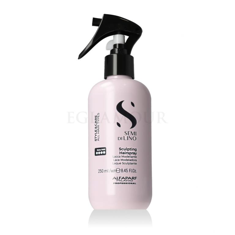 ALFAPARF MILANO Semi Di Lino Style &amp; Care Sculpting Hairspray Lakier do włosów dla kobiet 250 ml