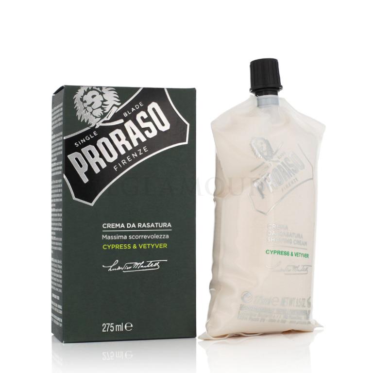 PRORASO Cypress &amp; Vetyver Shaving Cream Krem do golenia dla mężczyzn 275 ml