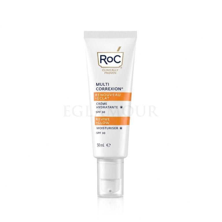 RoC Multi Correxion Revive + Glow Moisturiser SPF30 Krem do twarzy na dzień dla kobiet 50 ml