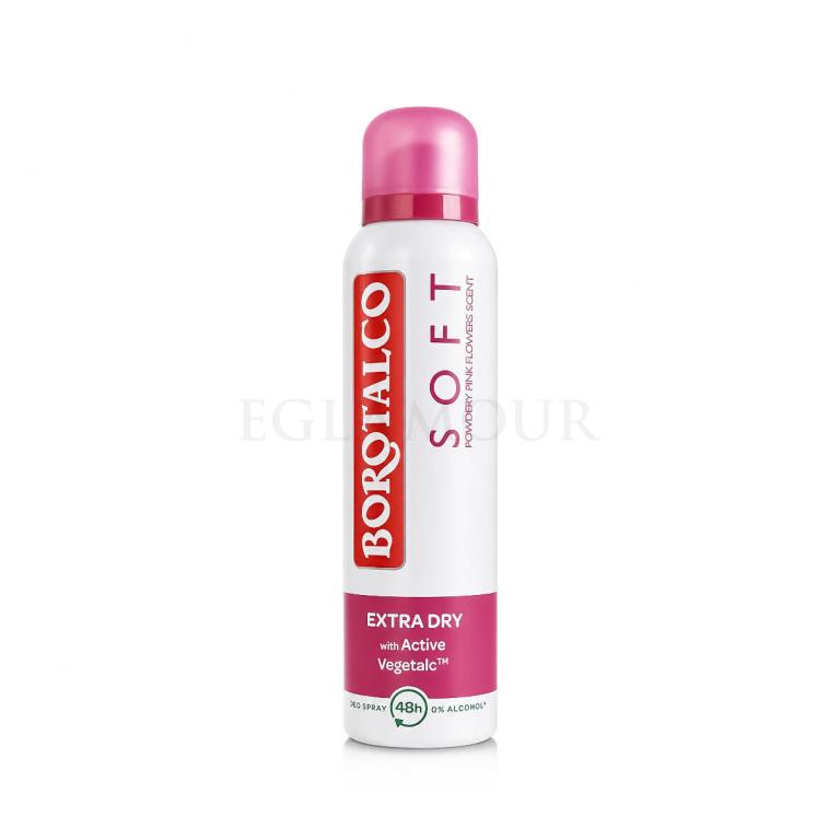 Borotalco Soft Talc and Pink Flowers Scent Deo Spray 48H Dezodorant 150 ml