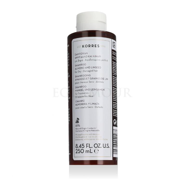 Korres Almond + Linseed Shampoo Szampon do włosów dla kobiet 250 ml