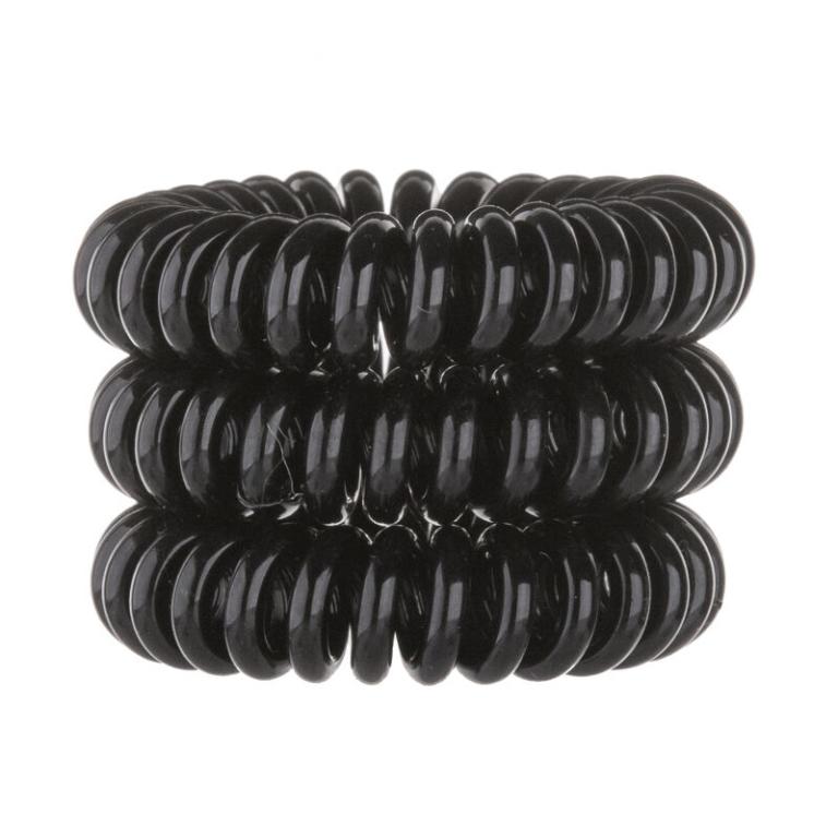 Invisibobble Power Hair Ring Gumka do włosów dla kobiet 3 szt Odcień True Black