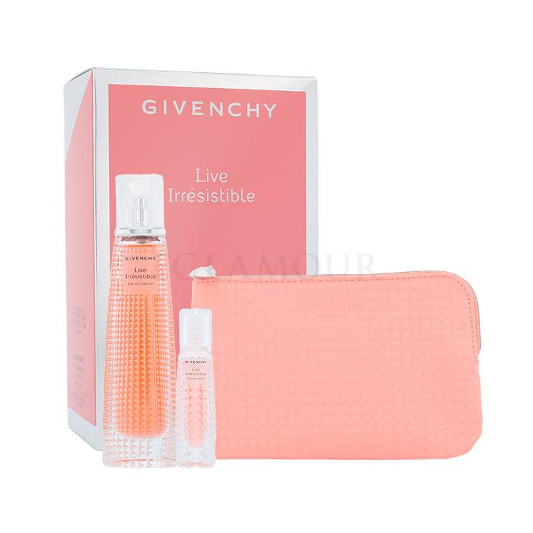 Givenchy Live Irrésistible Zestaw Edp 75ml + 3ml Edp + Cosmetic Bag