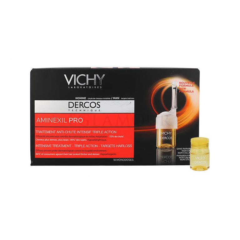 Vichy Homme Aminexil Pro Intensive Treatment Preparat przeciw wypadaniu włosów dla mężczyzn 18x6 ml tester