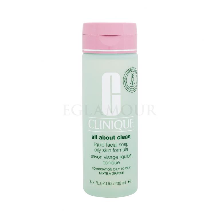 Clinique All About Clean Liquid Facial Soap Oily Skin Formula Mydło do twarzy dla kobiet 200 ml