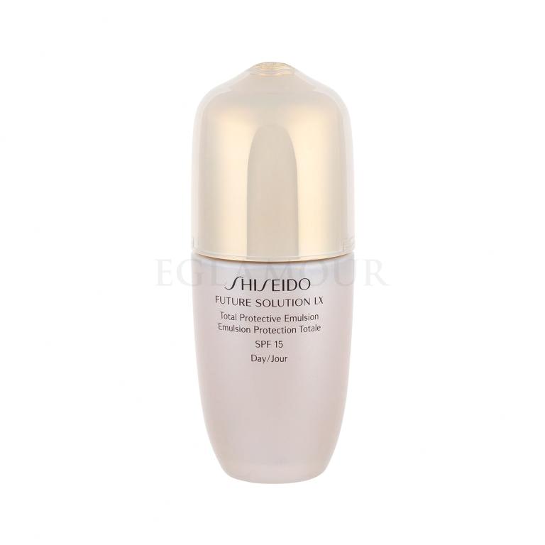 Shiseido Future Solution LX Total Protective Emulsion SPF18 Serum do twarzy dla kobiet 75 ml tester