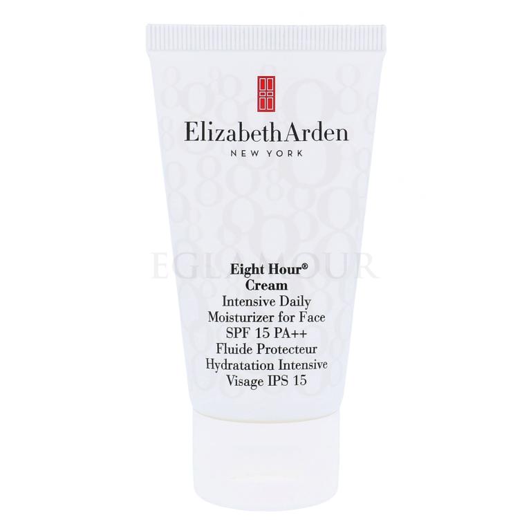 Elizabeth Arden Eight Hour Cream Intesive Daily Moisturizer SPF15 Krem do twarzy na dzień dla kobiet 49 g Uszkodzone pudełko