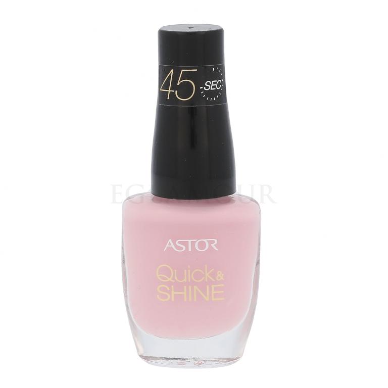 ASTOR Quick &amp; Shine Lakier do paznokci dla kobiet 8 ml Odcień 606 Pink Matter
