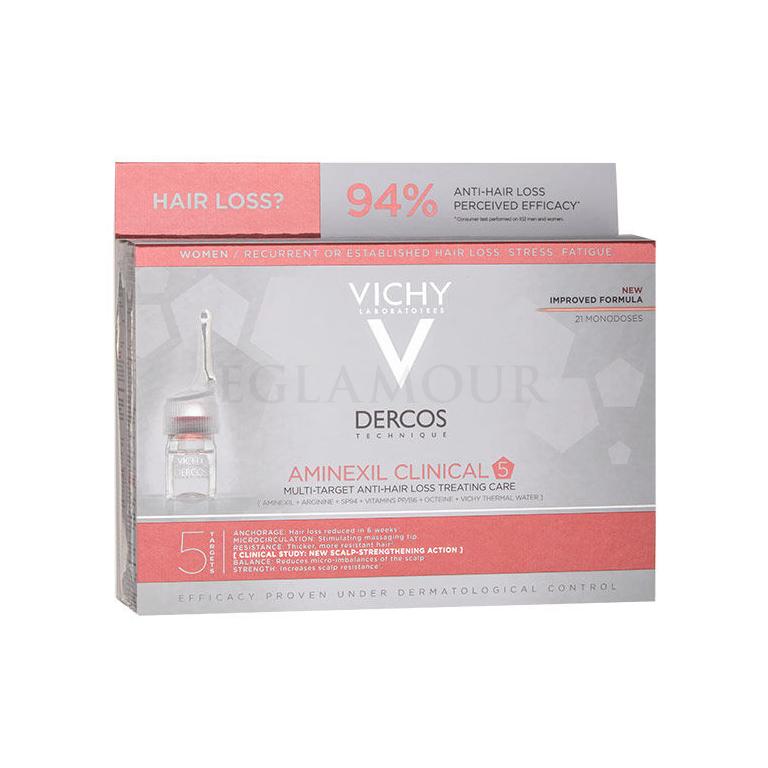 Vichy Dercos Aminexil Clinical 5 Serum do włosów dla kobiet 21x6 ml