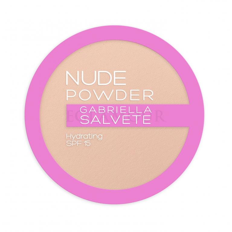 Gabriella Salvete Nude Powder SPF15 Puder dla kobiet 8 g Odcień 02 Light Nude