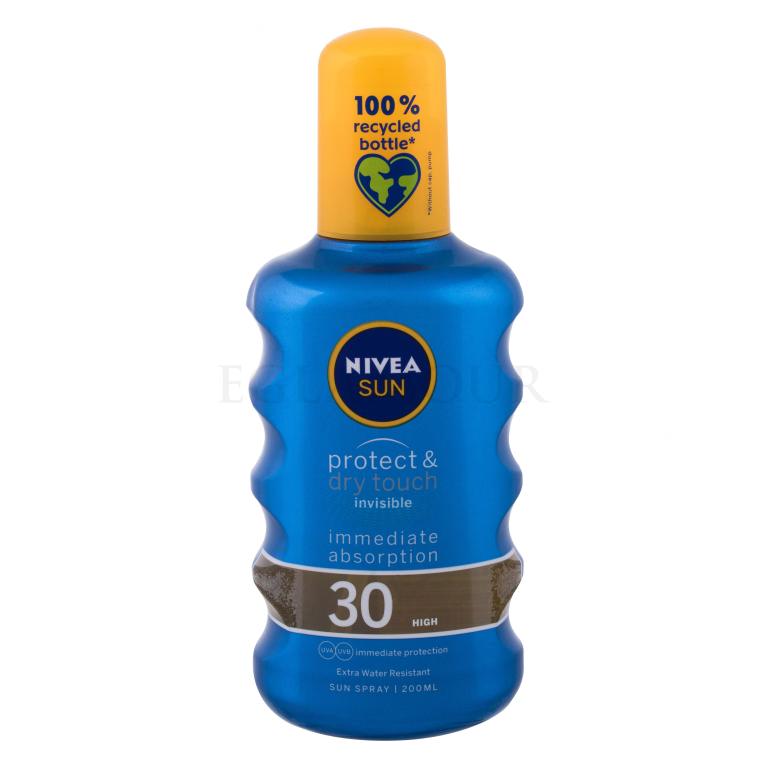 Nivea Sun Protect &amp; Dry Touch Invisible Spray SPF30 Preparat do opalania ciała 200 ml