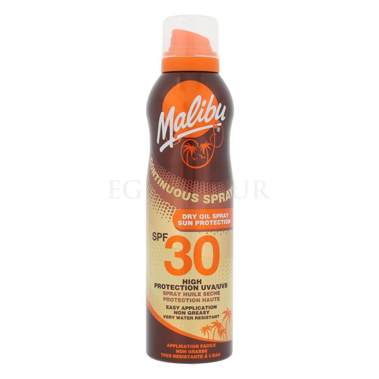 Malibu Continuous Spray Dry Oil SPF30 Preparat do opalania ciała dla kobiet 175 ml