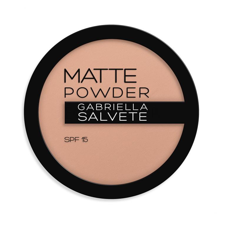 Gabriella Salvete Matte Powder SPF15 Puder dla kobiet 8 g Odcień 03