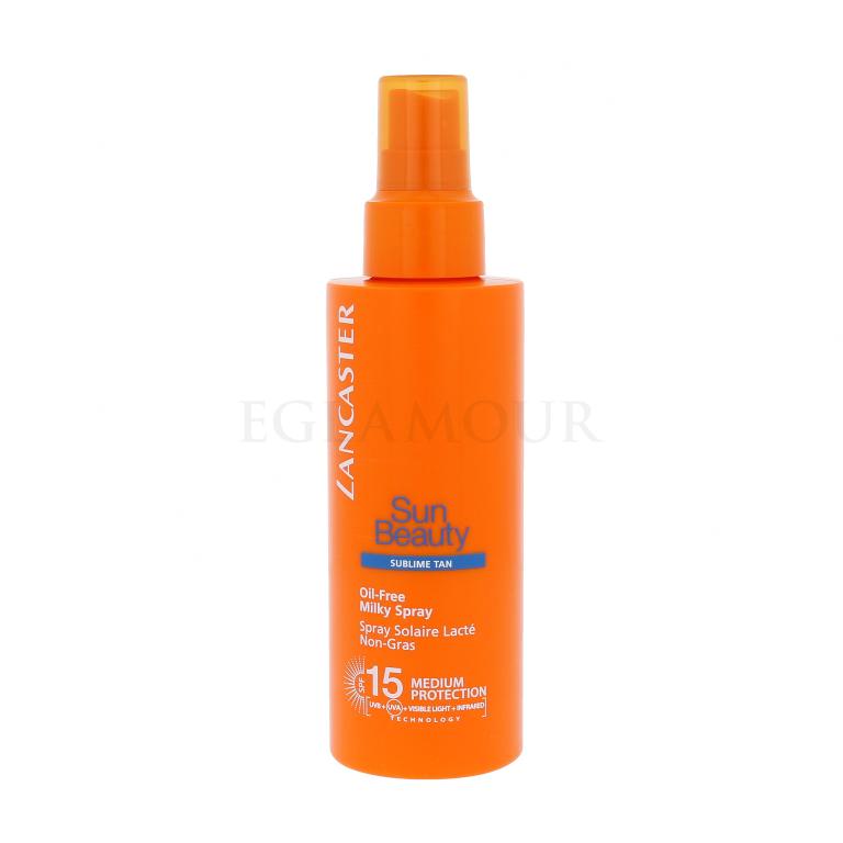 Lancaster Sun Beauty Oil-Free Milky Spray SPF15 Preparat do opalania ciała 150 ml