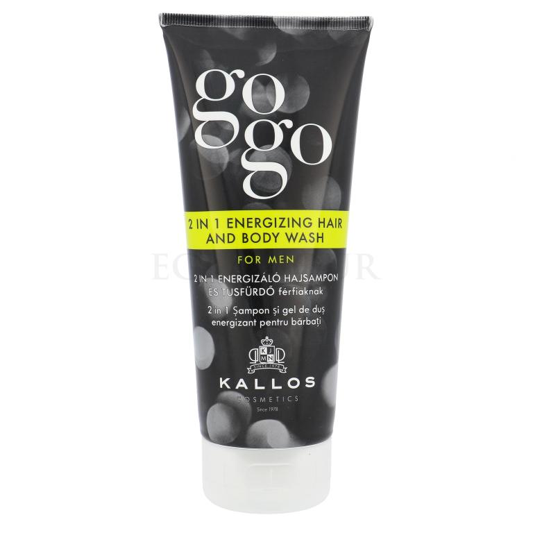 Kallos Cosmetics Gogo 2 in 1 Energizing Hair And Body Wash Żel pod prysznic dla mężczyzn 200 ml