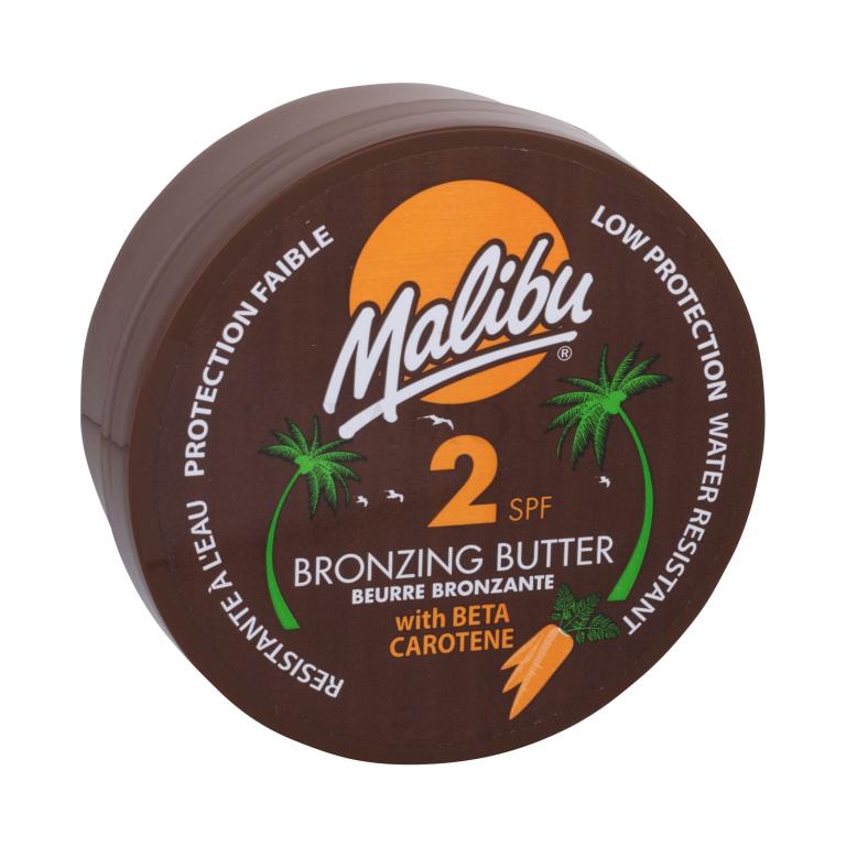Malibu Bronzing Butter With Carotene SPF2 Preparat do opalania ciała dla kobiet 250 ml