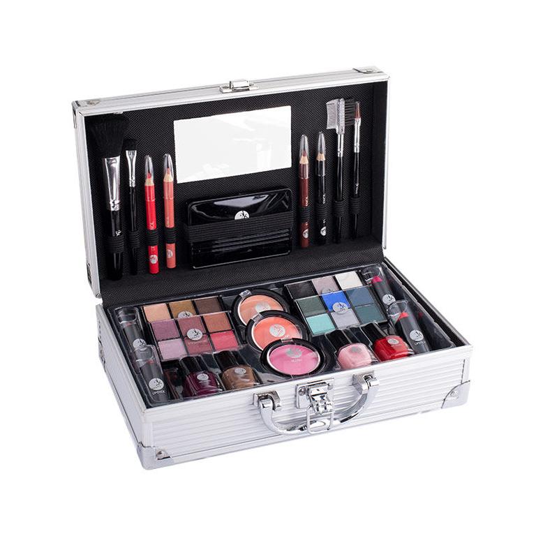 2K Fabulous Beauty Train Case Zestaw Complete Makeup Palette Uszkodzone pudełko