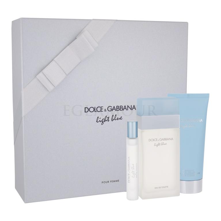 Dolce&amp;Gabbana Light Blue Zestaw Edt 100ml + 100ml Krem do ciała + 7,4ml Edt