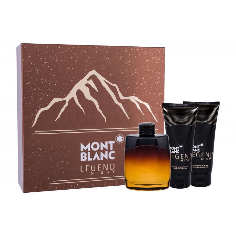Montblanc Legend Night Zestaw Edp 100 ml + Balsam po goleniu 100 ml + Żel pod prysznic 100 ml