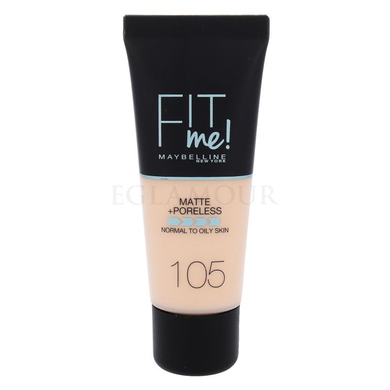 Maybelline Fit Me! Matte + Poreless Podkład dla kobiet 30 ml Odcień 105 Natural Ivory