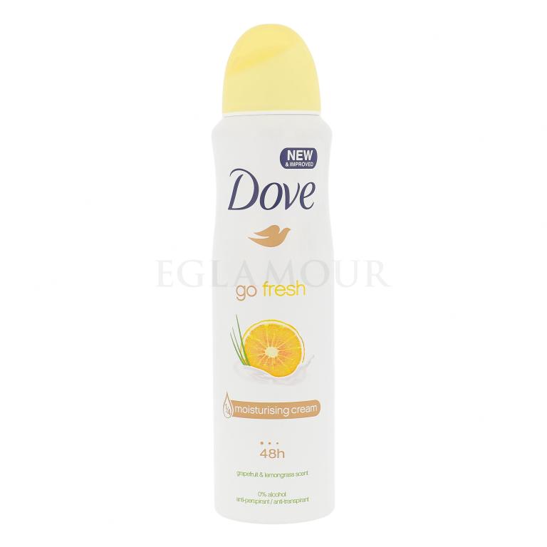 Dove Go Fresh Grapefruit &amp; Lemongrass 48h Antyperspirant dla kobiet 150 ml