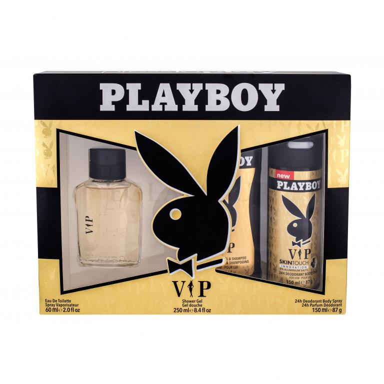 Playboy VIP For Him Zestaw woda toaletowa 60 ml + żel pod prysznic 250 ml + dezodorant 150 ml