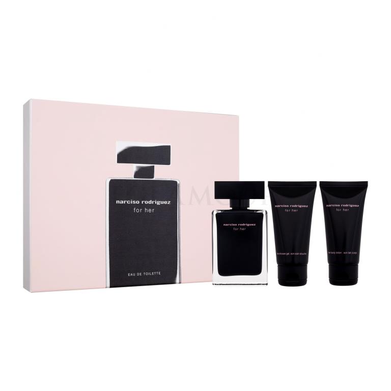 Narciso Rodriguez For Her Zestaw Edt 50 ml + Mleczko do ciała 50 ml + Żel pod prysznic 50 ml