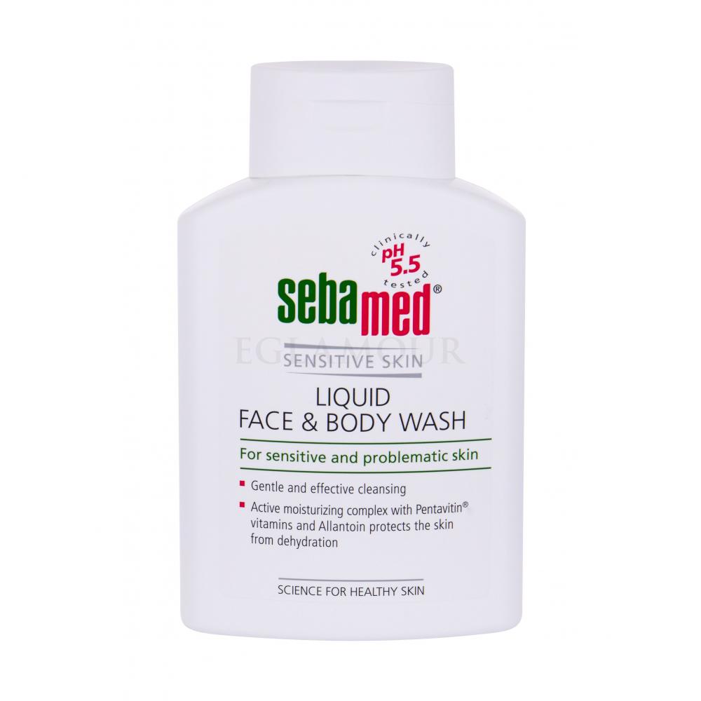 SebaMed Sensitive Skin Face & Body Wash Mydło w płynie dla kobiet 200