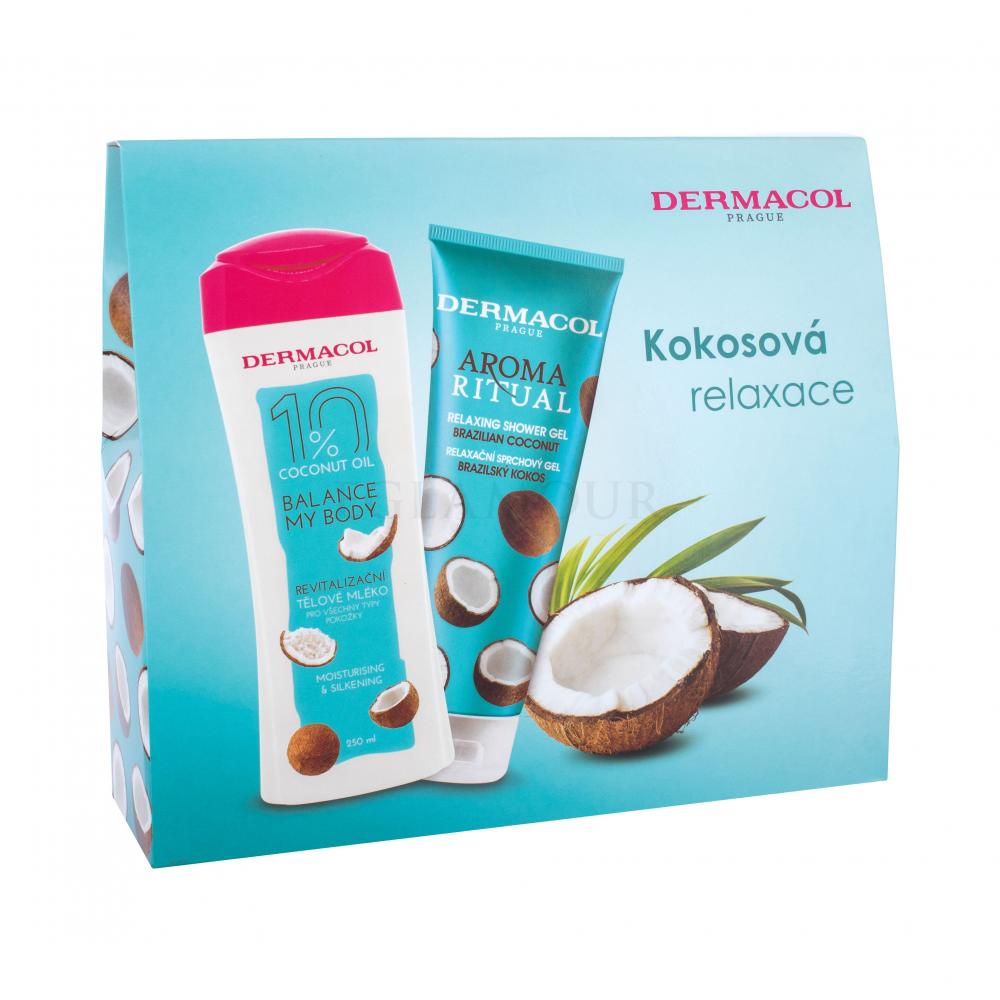 Dermacol Aroma Ritual Brazilian Coconut Zestaw Żel pod prysznic 250 ml