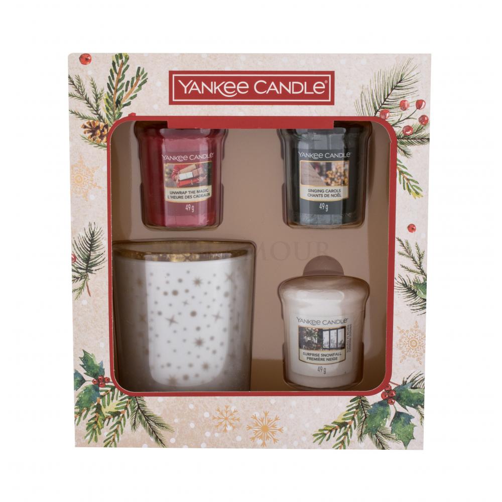 Yankee Candle Magical Christmas Morning Zestaw Świeczka Votive Unwrap