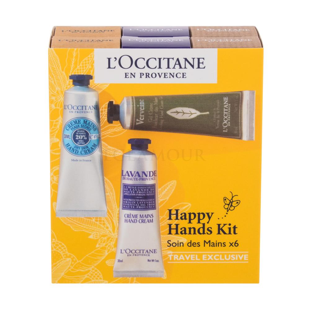 L'Occitane Happy Hands Zestaw Krem do rąk Shea Dry Skin Hand Cream 2 x