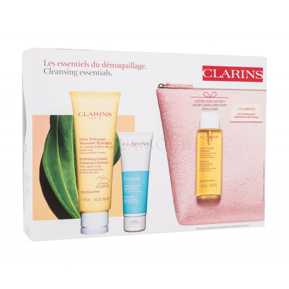 Clarins Cleansing Essentials Zestaw Oczyszczający krem 125 ml + peeling