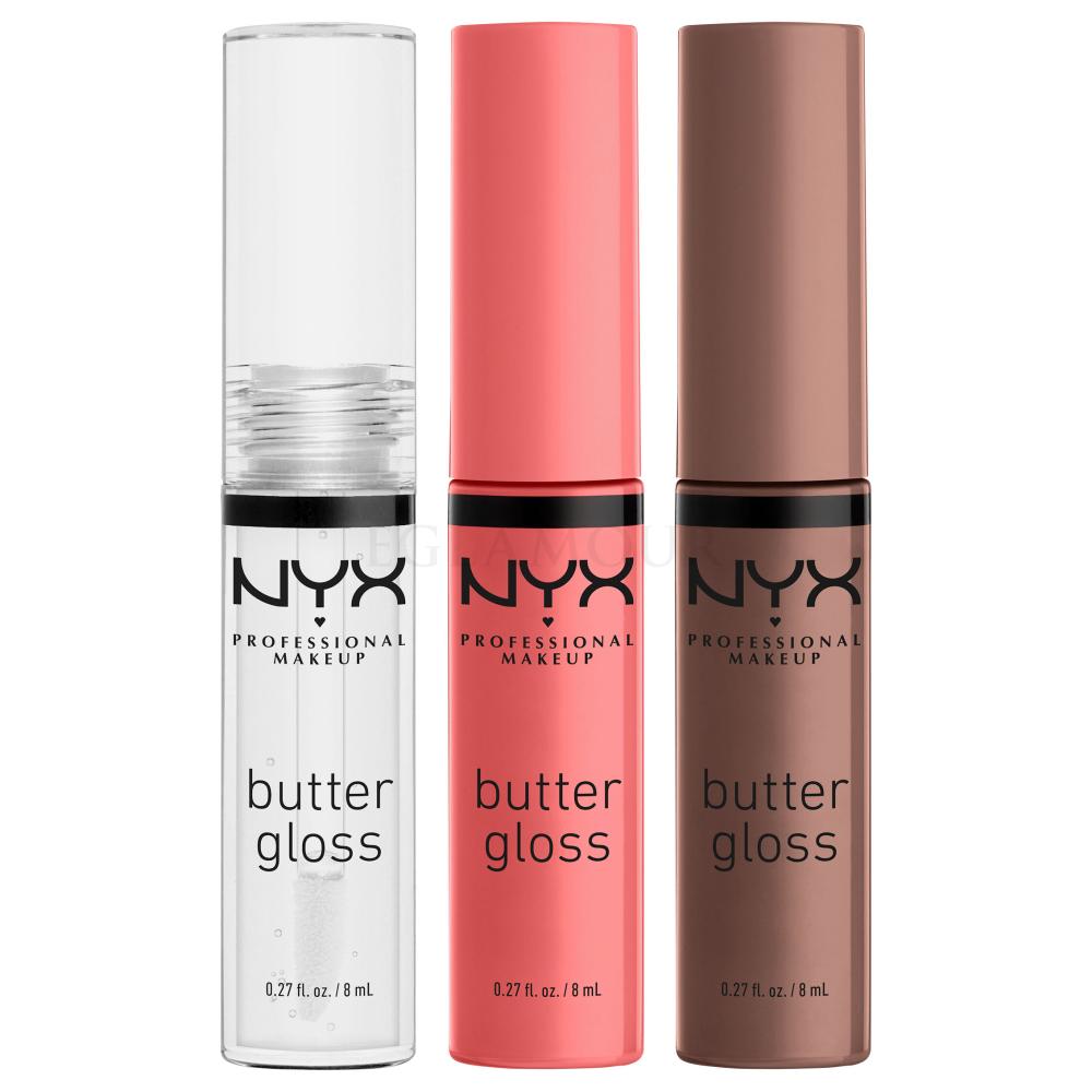 NYX Professional Makeup Mrs. Claus Butter Gloss Lip Trio Zestaw
