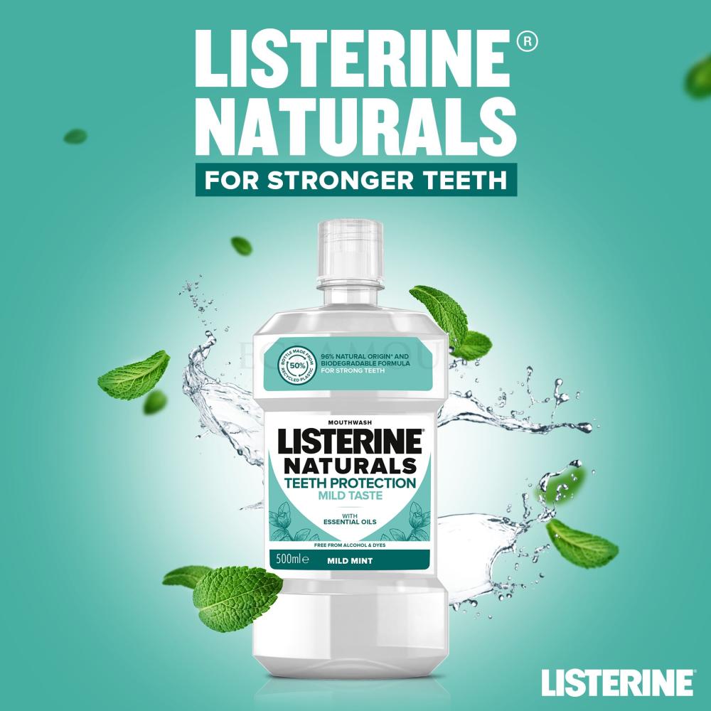 Listerine Naturals Teeth Protection Mild Taste Mouthwash Płyn do