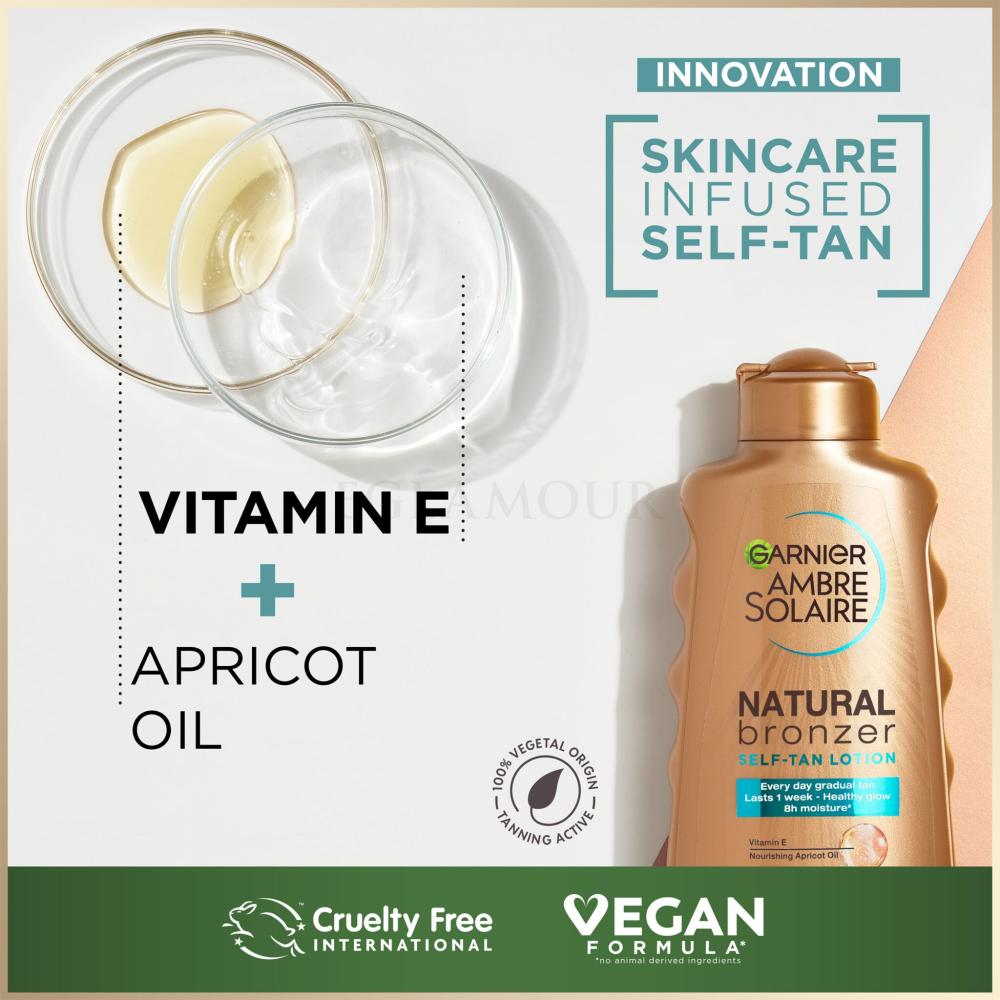 Garnier Ambre Solaire Natural Bronzer SelfTan Lotion Samoopalacz 200