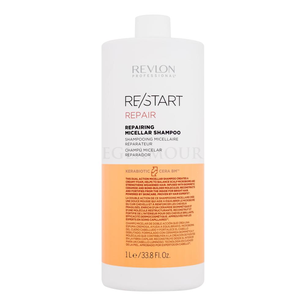 Revlon Professional Re/Start Repair Repairing Micellar Shampoo Szampon do  włosów dla kobiet 1000 ml - Perfumeria internetowa | Haarshampoos