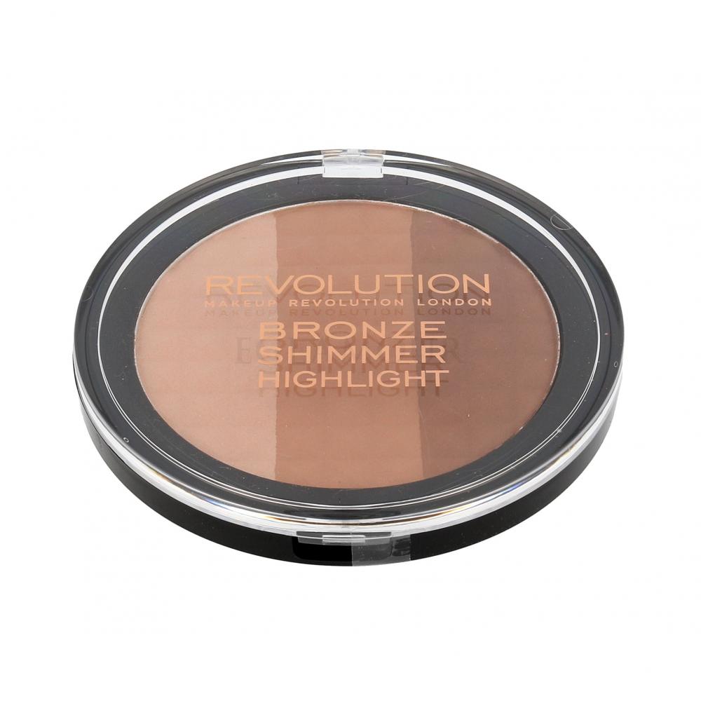 Makeup Revolution London Ultra Bronze, Shimmer And Highlight Puder dla