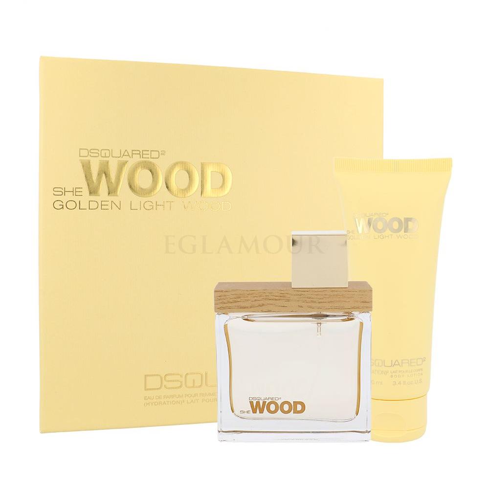 Dsquared2 She Wood Golden Light Wood Zestaw dla kobiet Edp 50 ml + Balsam do ciała 100 ml