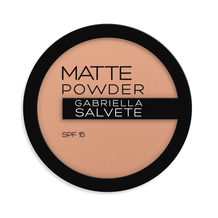 Gabriella Salvete Matte Powder SPF15 Puder dla kobiet 8 g Odcień 04