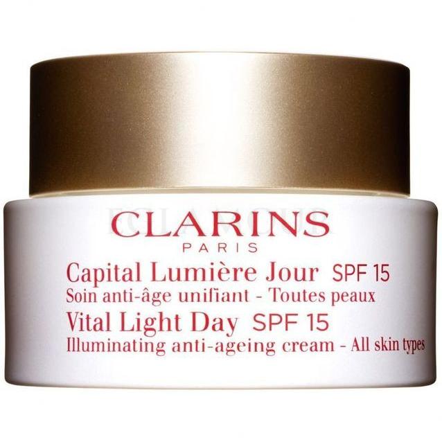 Clarins Vital Light SPF15 Krem do twarzy na dzień dla kobiet 50 ml Uszkodzone pudełko