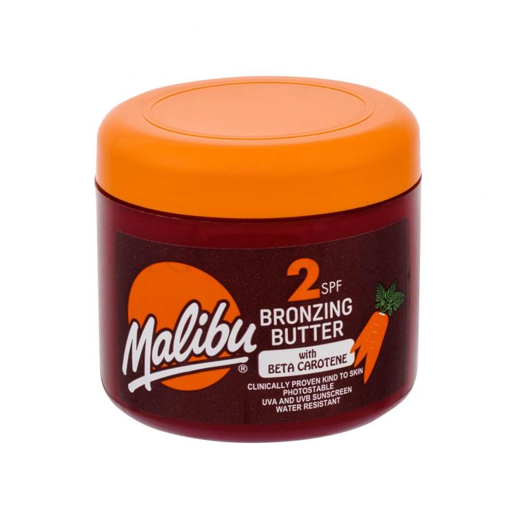 Malibu Bronzing Butter With Carotene SPF2 Preparat do opalania ciała dla kobiet 300 ml