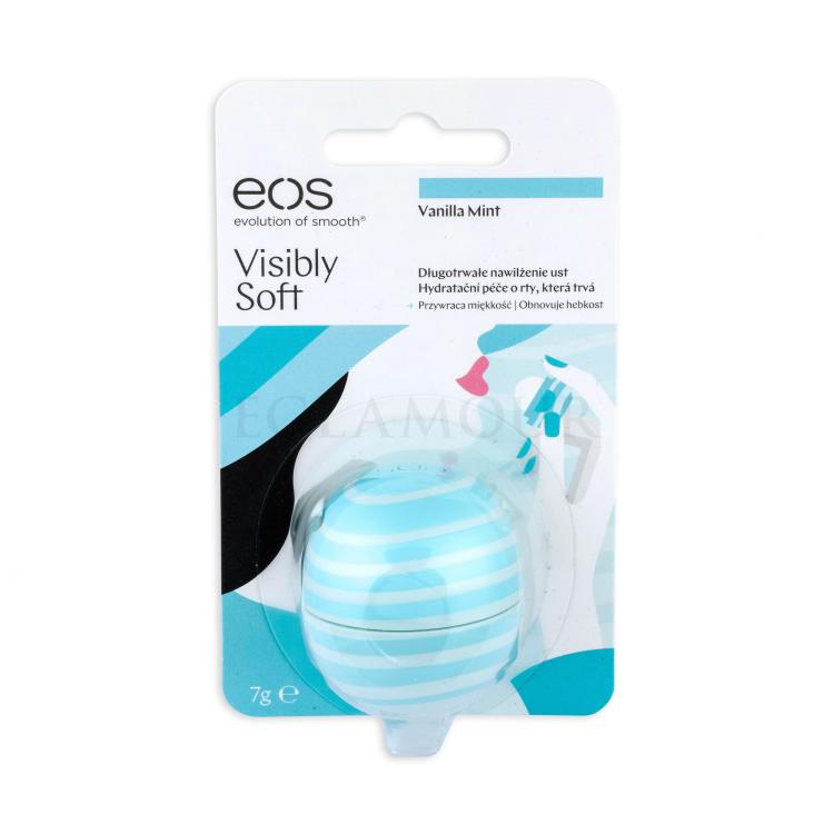 EOS Visibly Soft Balsam do ust dla kobiet 7 g Odcień Vanilla Mint