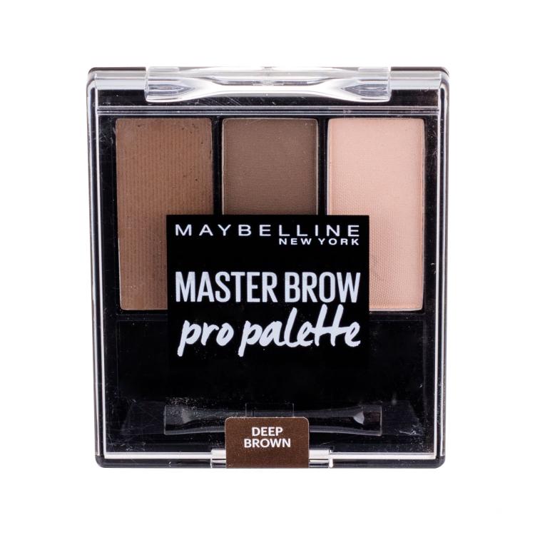 Maybelline Master Brow Pro Palette Zestawy i palety do brwi dla kobiet 6 g Odcień Deep Brown