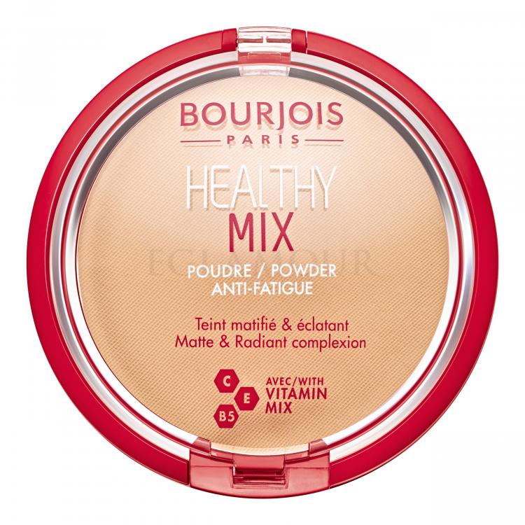 BOURJOIS Paris Healthy Mix Anti-Fatigue Puder dla kobiet 11 g Odcień 02 Light Beige