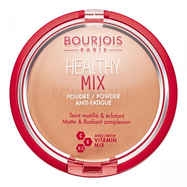 BOURJOIS Paris Healthy Mix Anti-Fatigue Puder dla kobiet 11 g Odcień 04 Light Bronze
